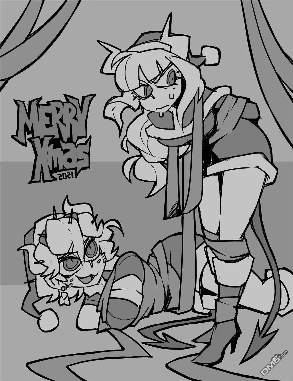 《Helltaker推特短篇集》ancient demons on christmas 第1页