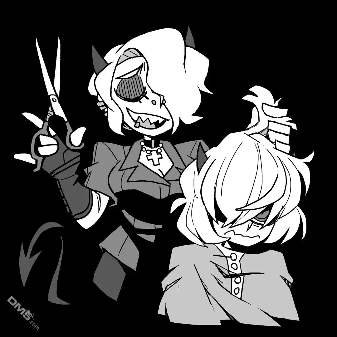 《Helltaker推特短篇集》10.4 Hairdresser Demon (and her sister) 第1页
