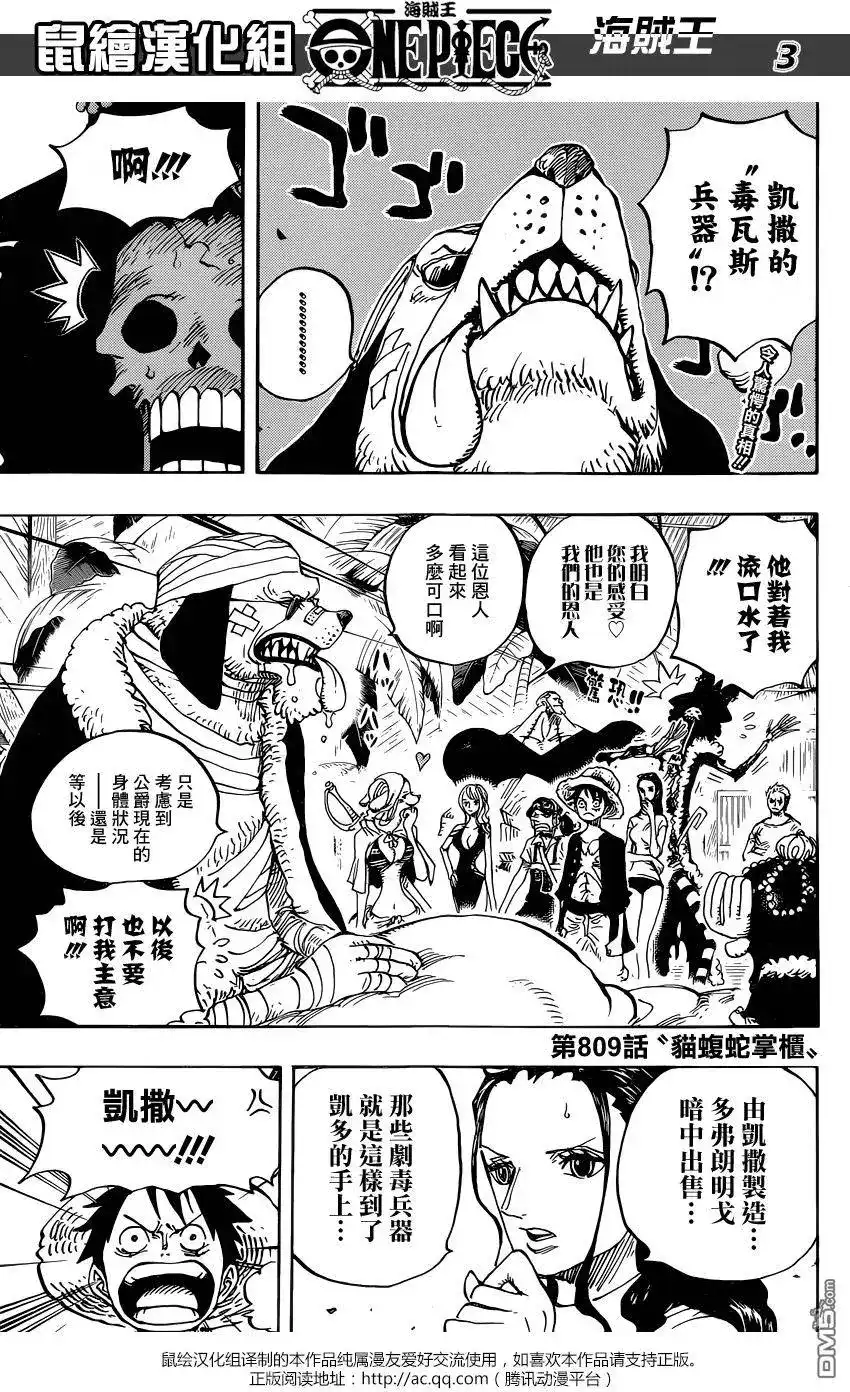 ONE PIECE航海王 单话 第809回 第3页