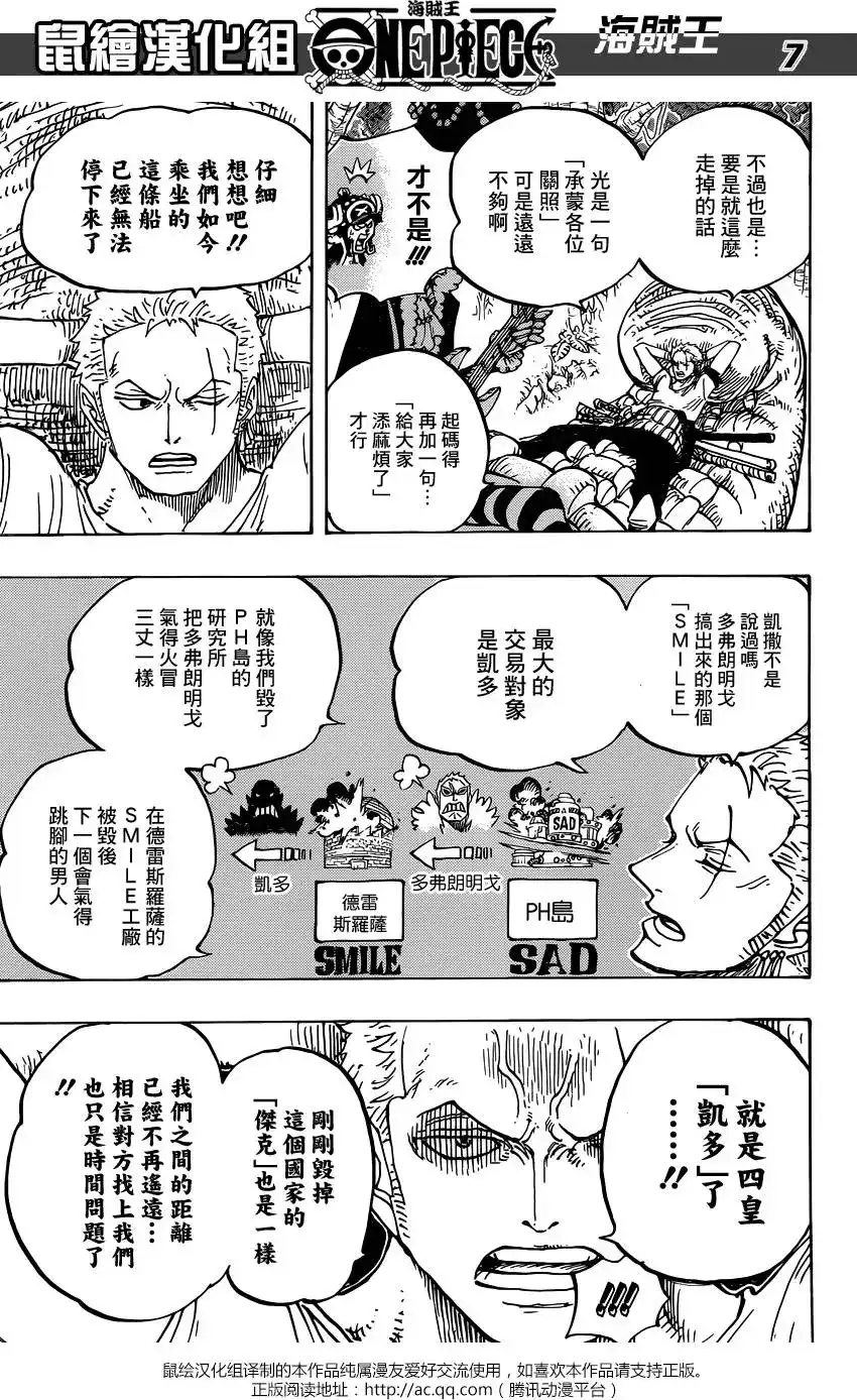ONE PIECE航海王 单话 第814回 去见猫蝮蛇掌柜吧 第7页