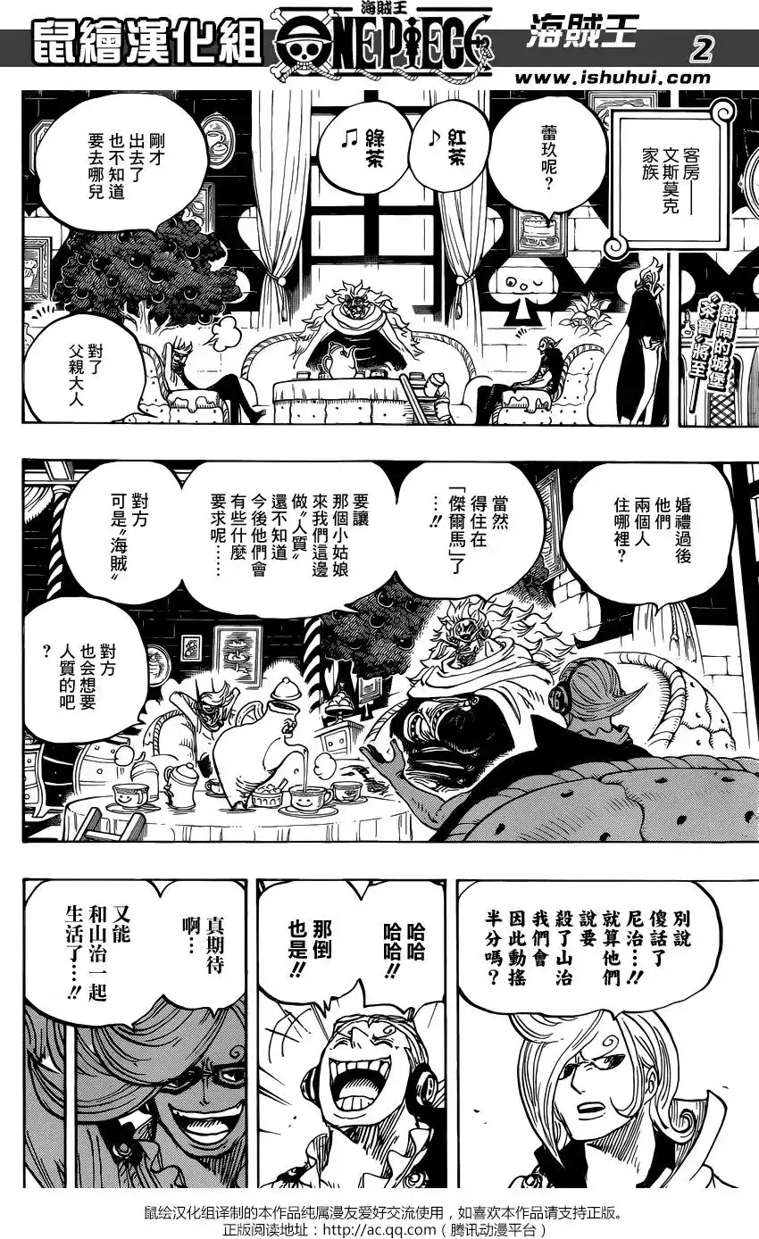 ONE PIECE航海王 单话 第849回 镜之国里的乔老大 第2页