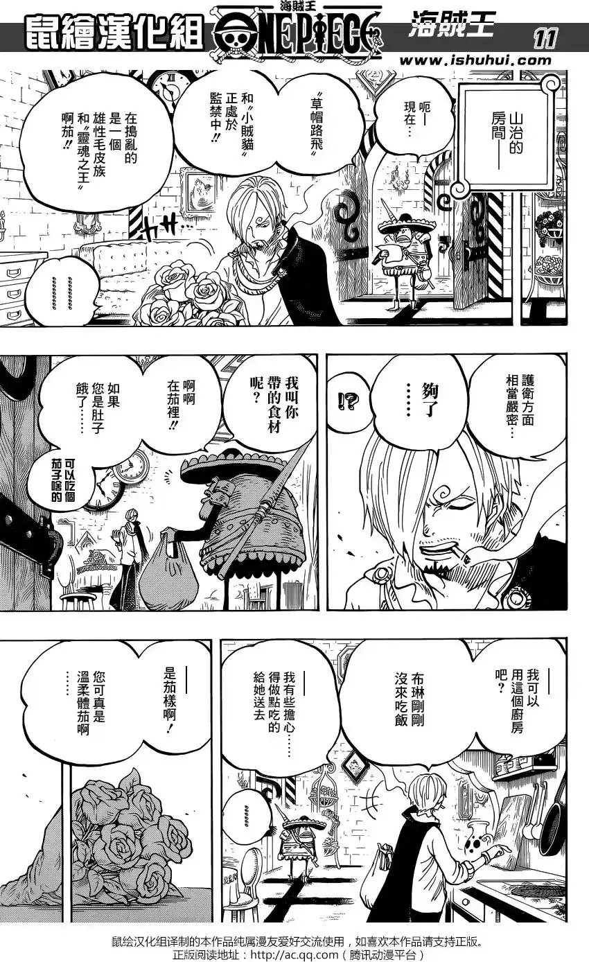 ONE PIECE航海王 单话 第849回 镜之国里的乔老大 第11页