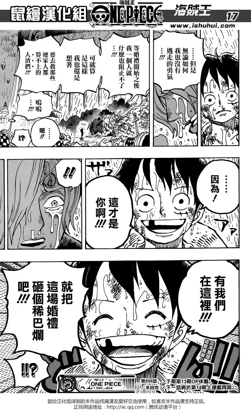 ONE PIECE航海王 单话 第856回 少骗人了 第17页