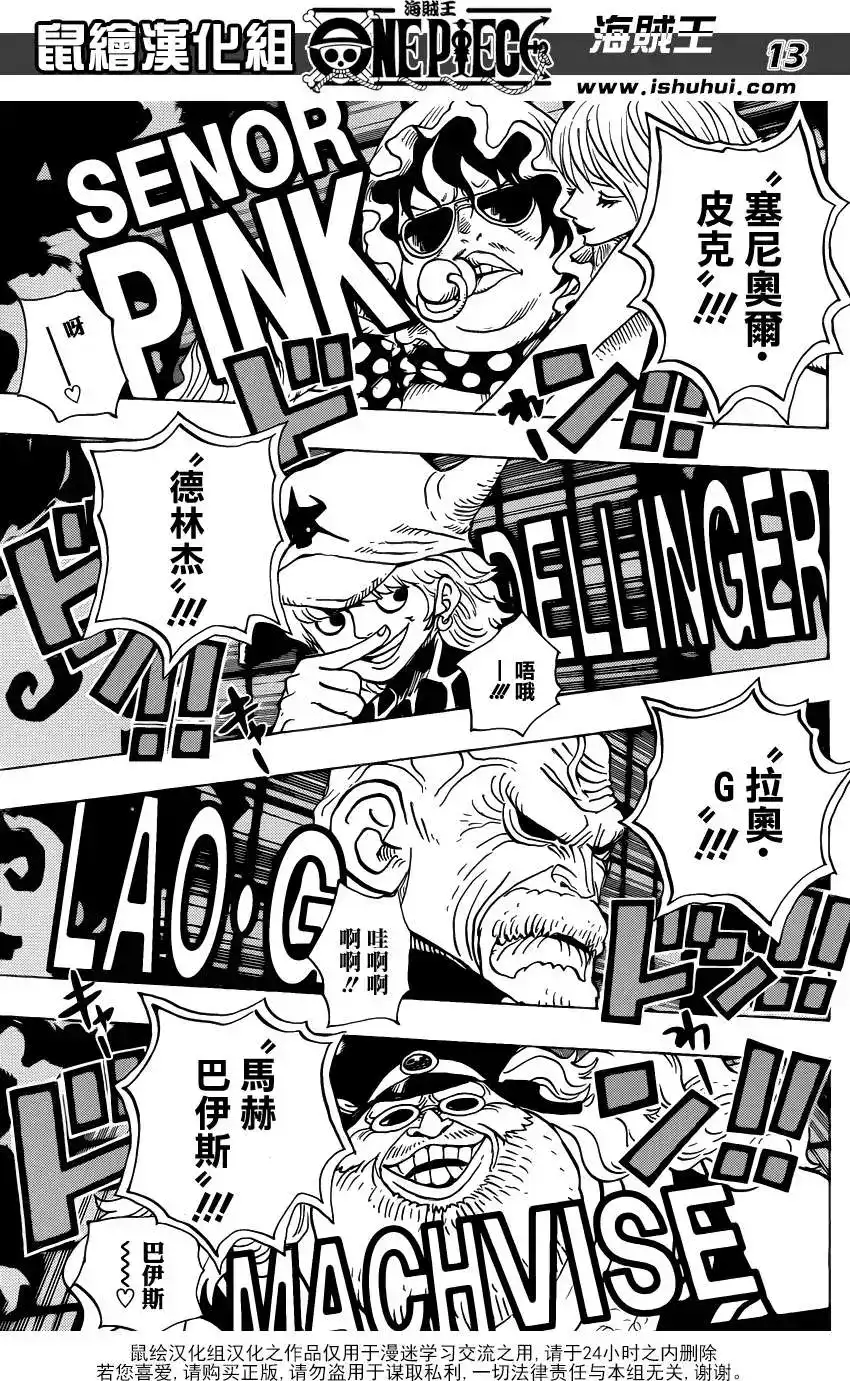 ONE PIECE航海王 单话 第702回 斗牛竞技场 第13页