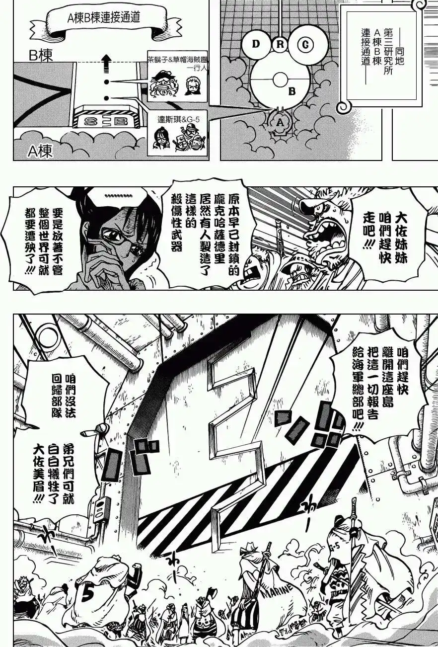 ONE PIECE航海王 单话 第680回 海军G5基地长鬼竹维尔戈 第4页