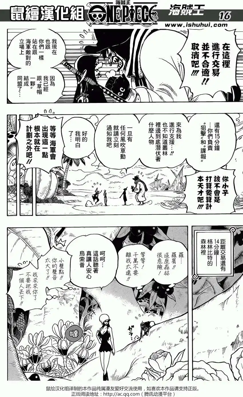 ONE PIECE航海王 单话 第710回 前往格林比特 第14页