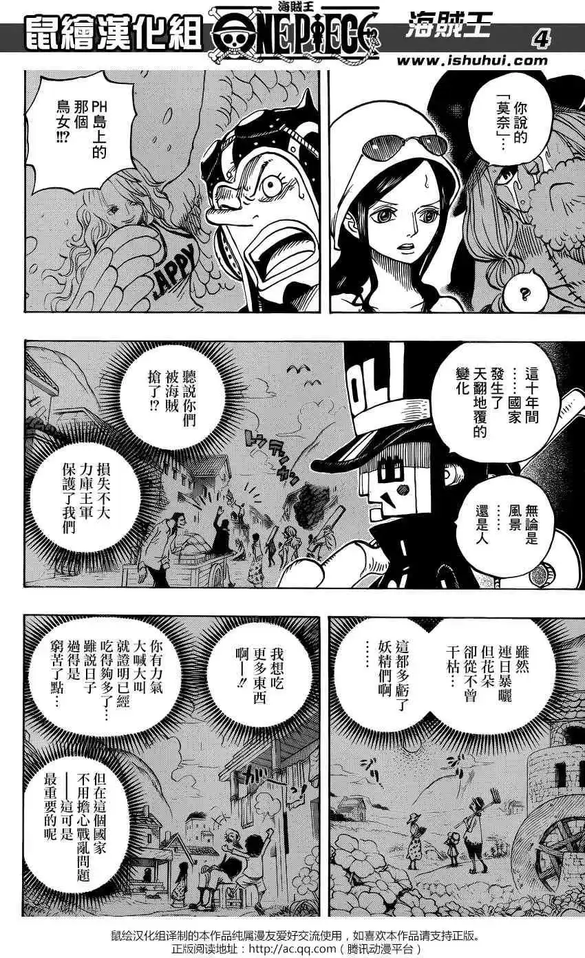 ONE PIECE航海王 单话 第727回 窥间伺隙的英雄 第4页
