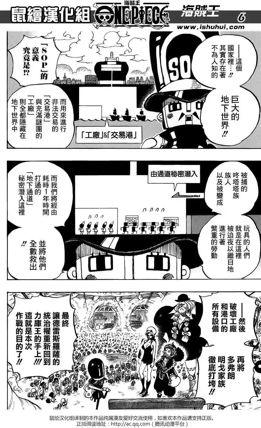 ONE PIECE航海王 单话 第731回 德雷斯罗萨SOP作战 第6页