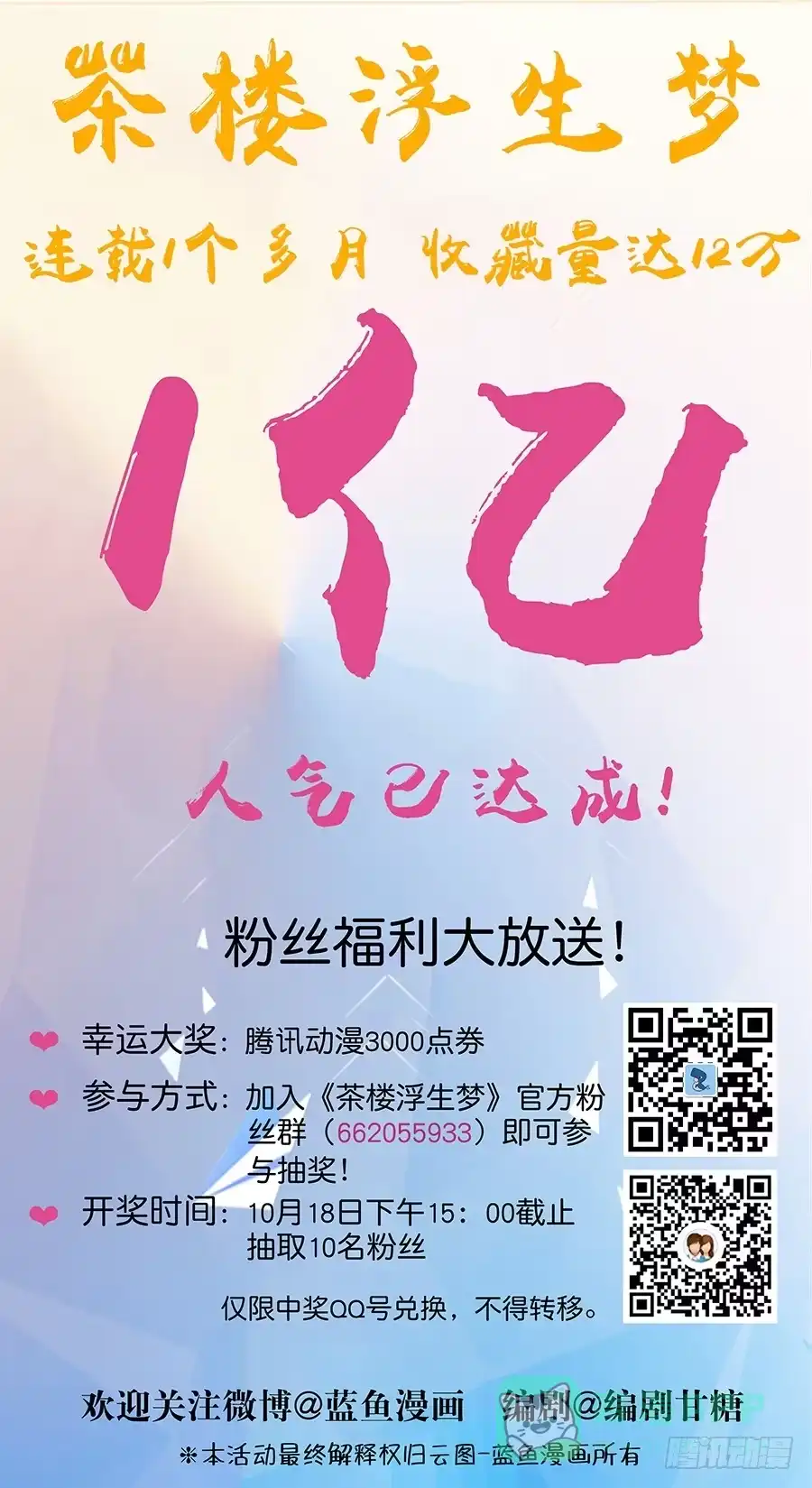 《茶楼浮生梦》我们破亿啦！ 第1页