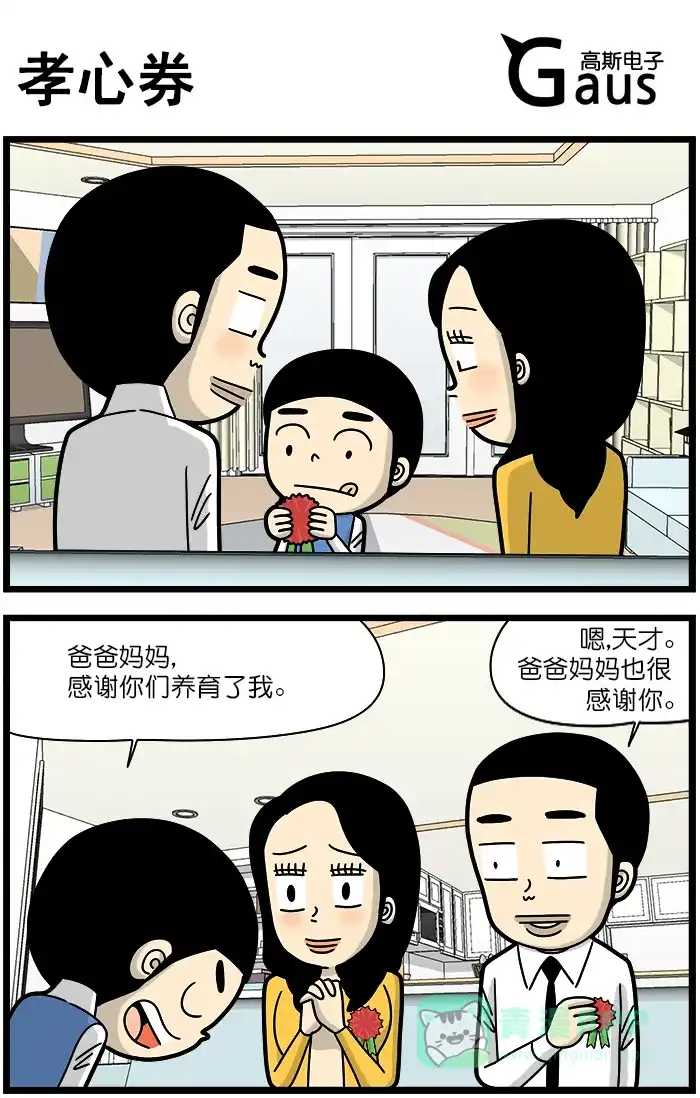 《高斯电子公司(今日宜加油)》[第1301话] 孝心券 第1页