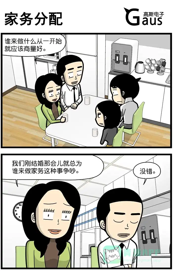 《高斯电子公司(今日宜加油)》[第1446话] 家务分配  第1页