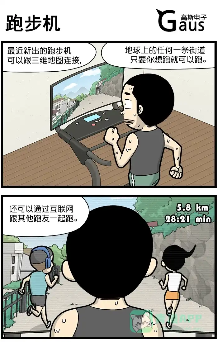 《高斯电子公司(今日宜加油)》[第1487话] 跑步机 第1页
