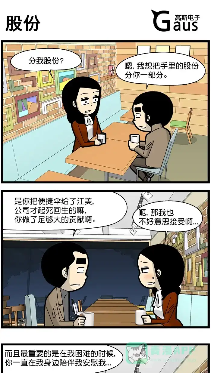 《高斯电子公司(今日宜加油)》[第1544话] 股份 第1页