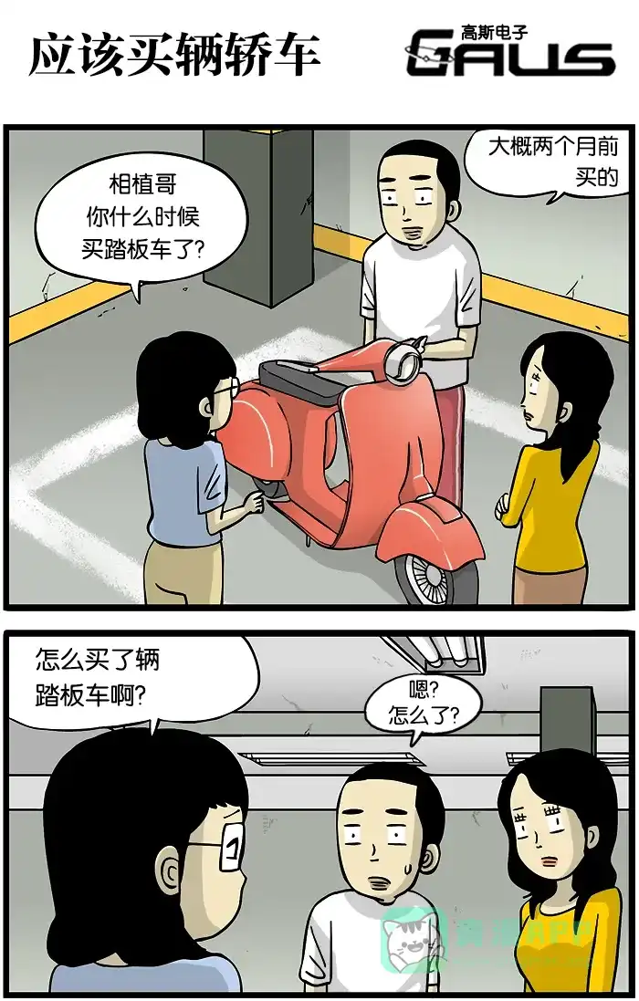 《高斯电子公司(今日宜加油)》[第249话] 应该买辆轿车 第1页