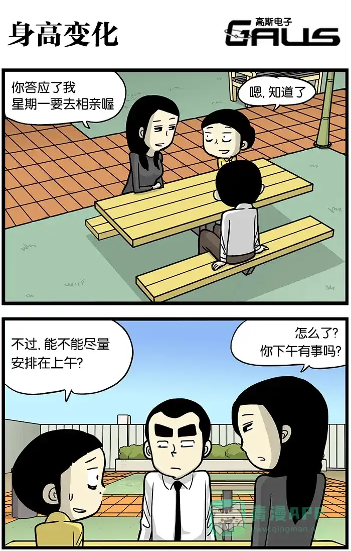 《高斯电子公司(今日宜加油)》[第371话] 身高变化 第1页