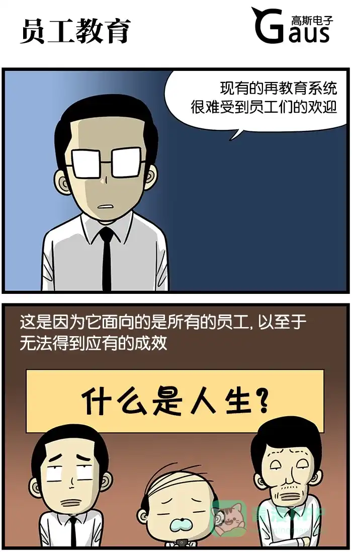《高斯电子公司(今日宜加油)》[第493话] 员工教育 第1页