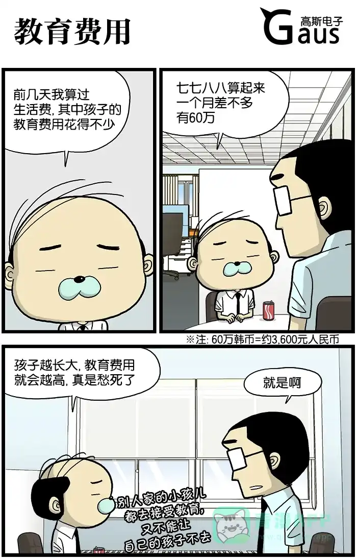 《高斯电子公司(今日宜加油)》[第584话] 教育费用 第1页
