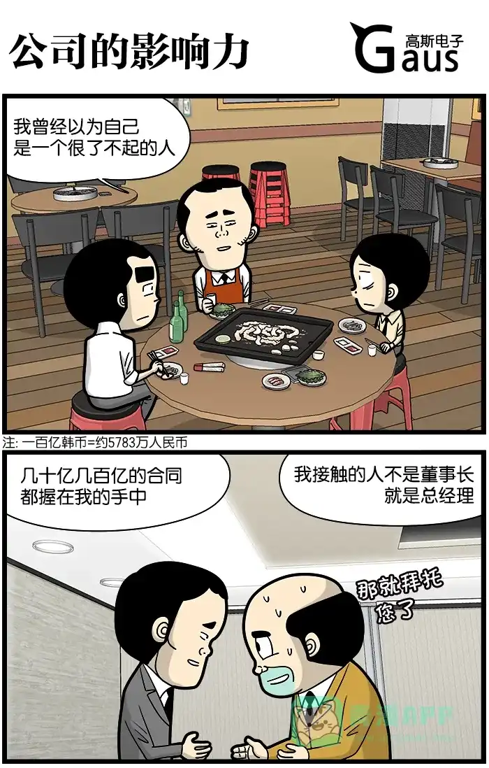 《高斯电子公司(今日宜加油)》[第927话] 公司的影响力 第1页