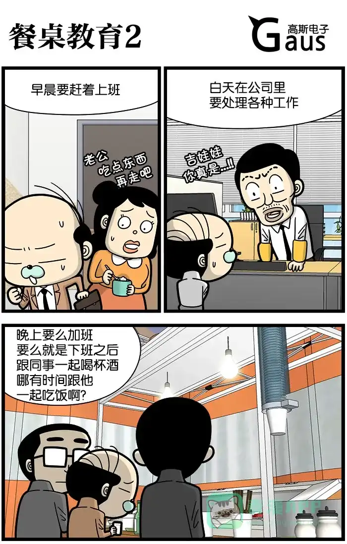 《高斯电子公司(今日宜加油)》[第945话] 餐桌教育2 第1页
