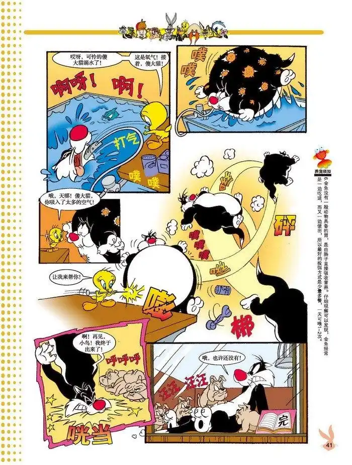 《华纳巨星总动员》第7话 傻大猫大闹宠物店 第6页