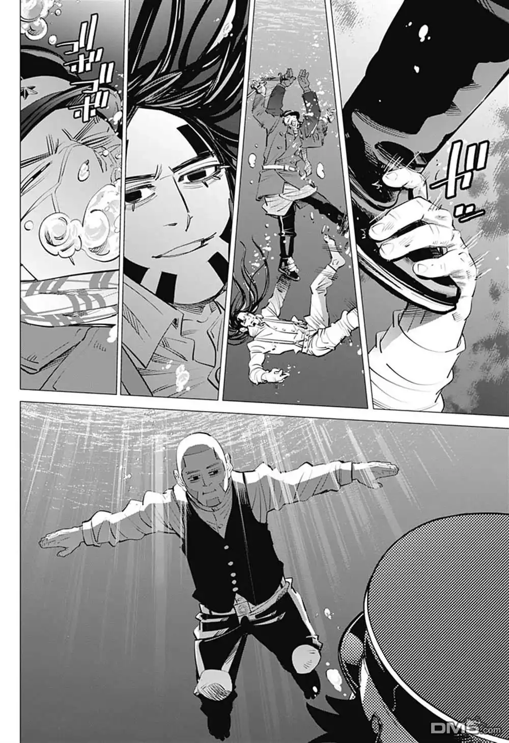《黄金神威》第237话 水中屏息对战 第10页