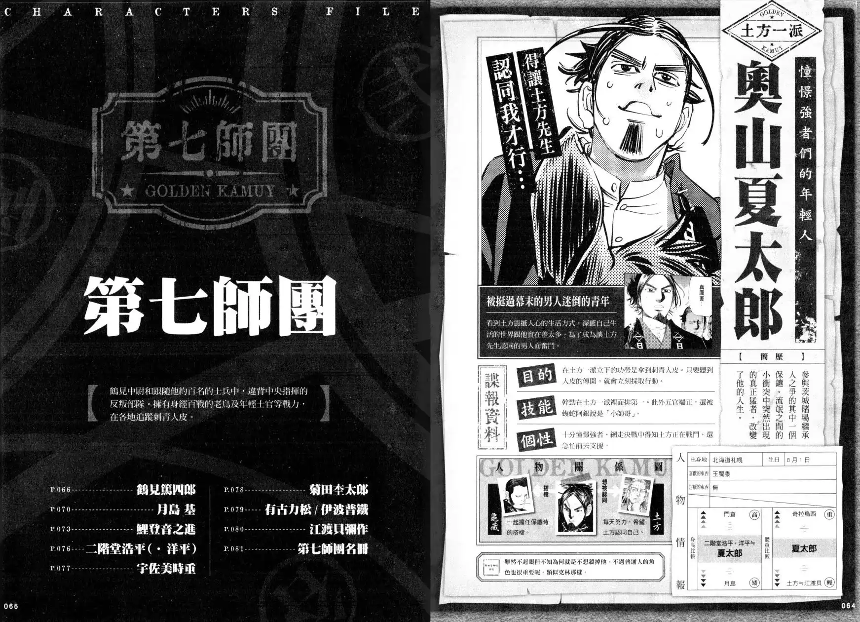 《黄金神威官方FANBOOK探求者们的纪录》单行本 全一卷 第38页