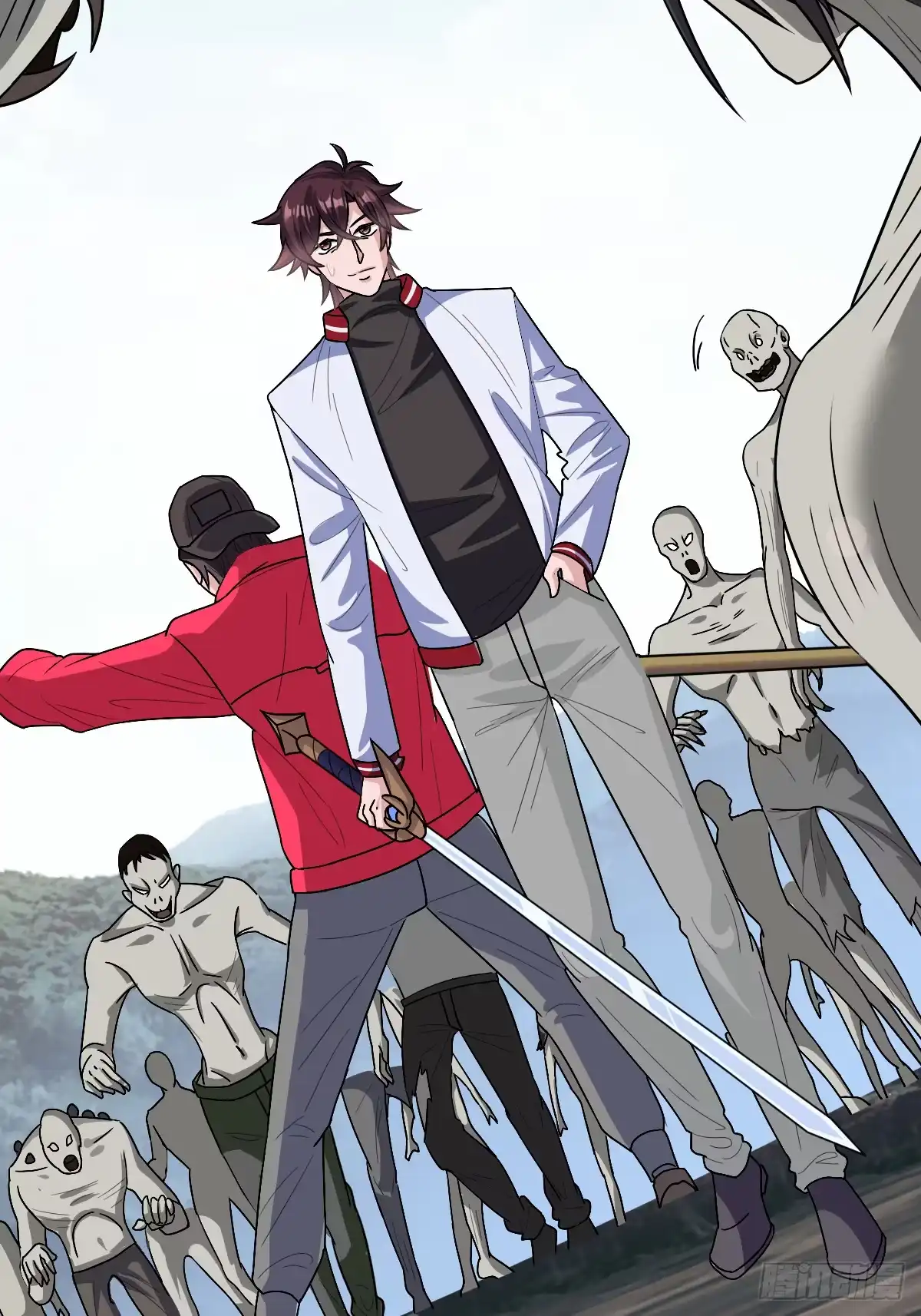 《荒天帝降临：末世唯我独尊》第6话 丧尸围城！荒天帝与天命石猴联手 第5页