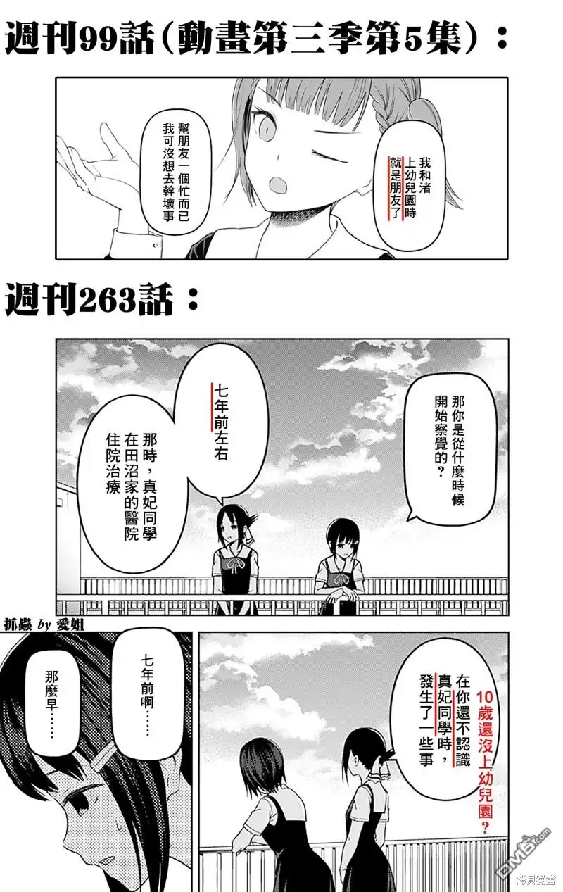 《辉夜大小姐想让我告白 ~天才们的恋爱头脑战~》周刊263 第22页