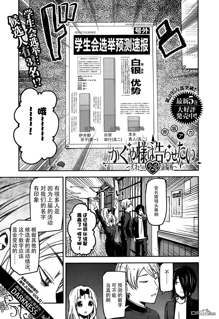 《辉夜大小姐想让我告白 ~天才们的恋爱头脑战~》周刊版55话 第1页