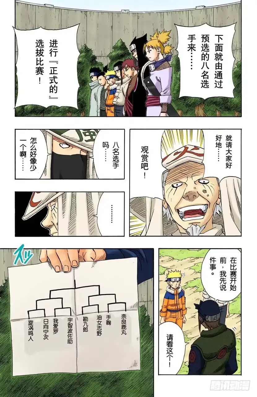 《火影忍者（全彩版）》第99话 正式比赛开始…… 第7页