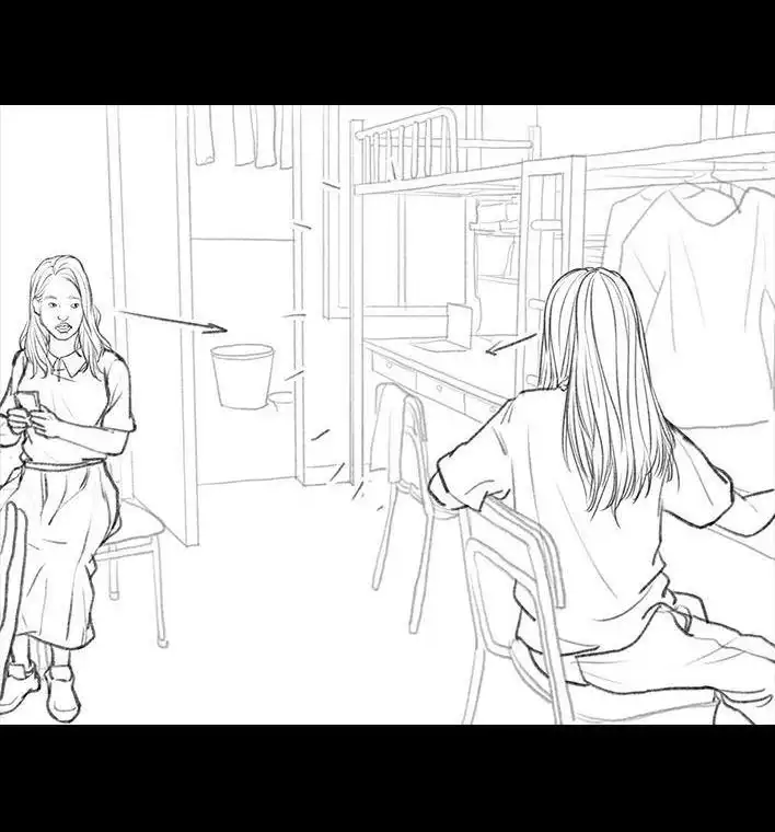 胡渣少女 第97回 宿舍矛盾（下） 第34页
