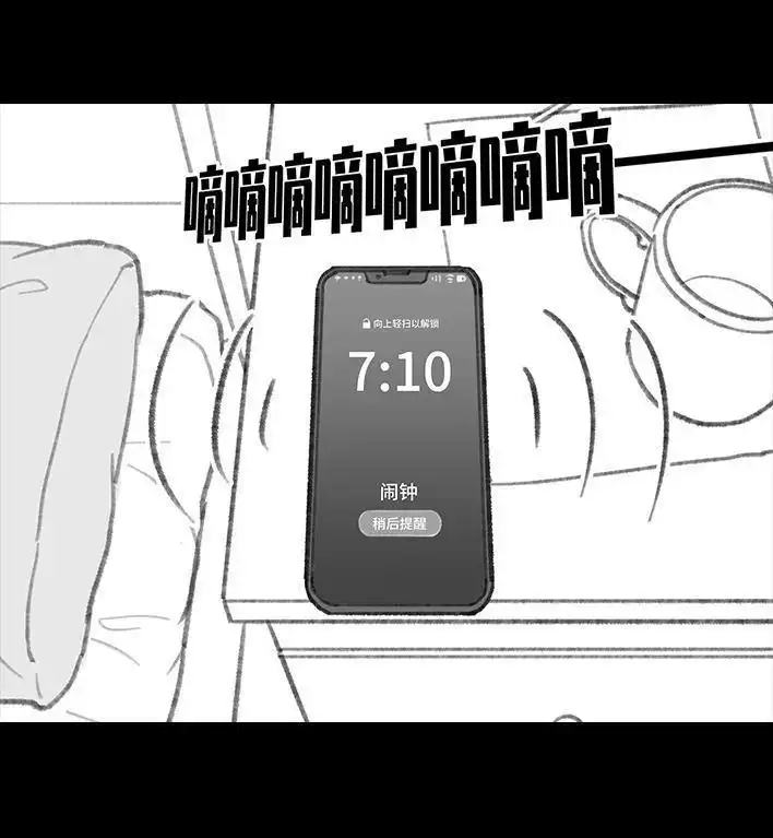 胡渣少女 第155回 工作日起床 第6页