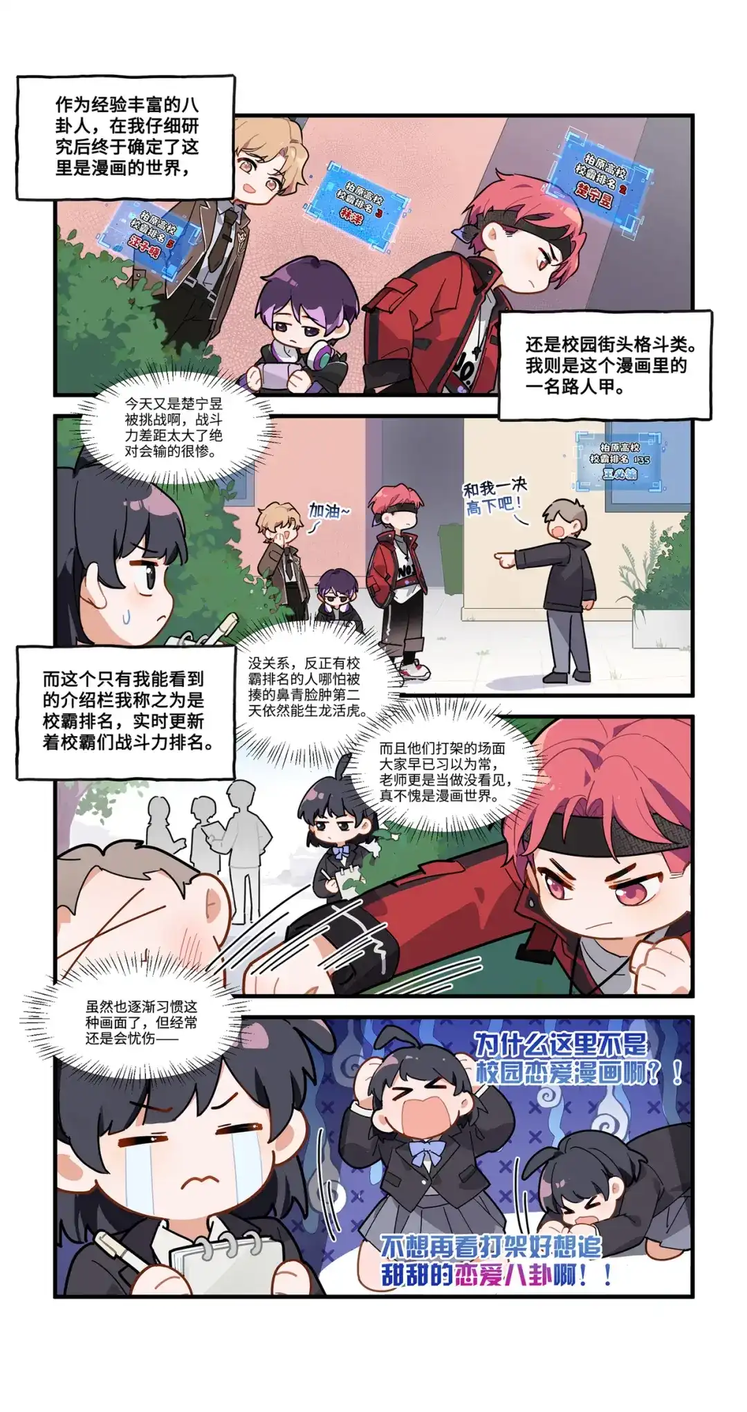 《路人甲拒绝制霸校园》01 成为校霸？！(上) 第4页