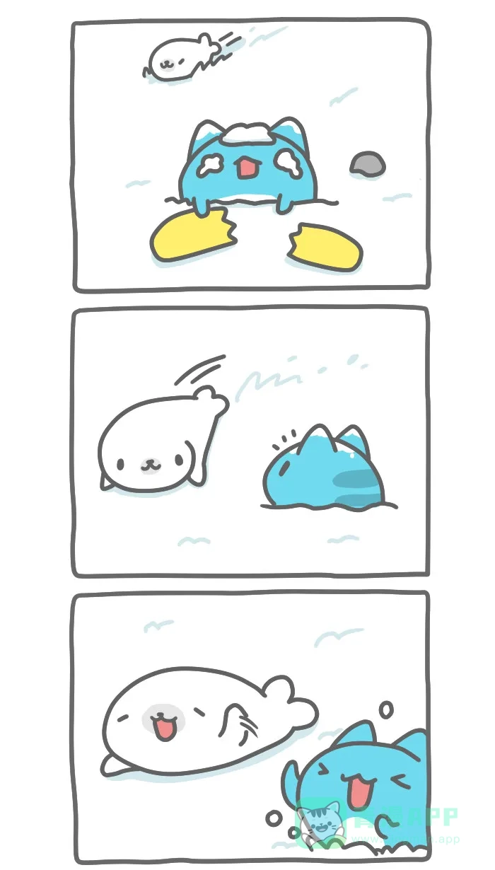 猫猫虫咖波 [第306话] 小海豹滑雪板 第2页