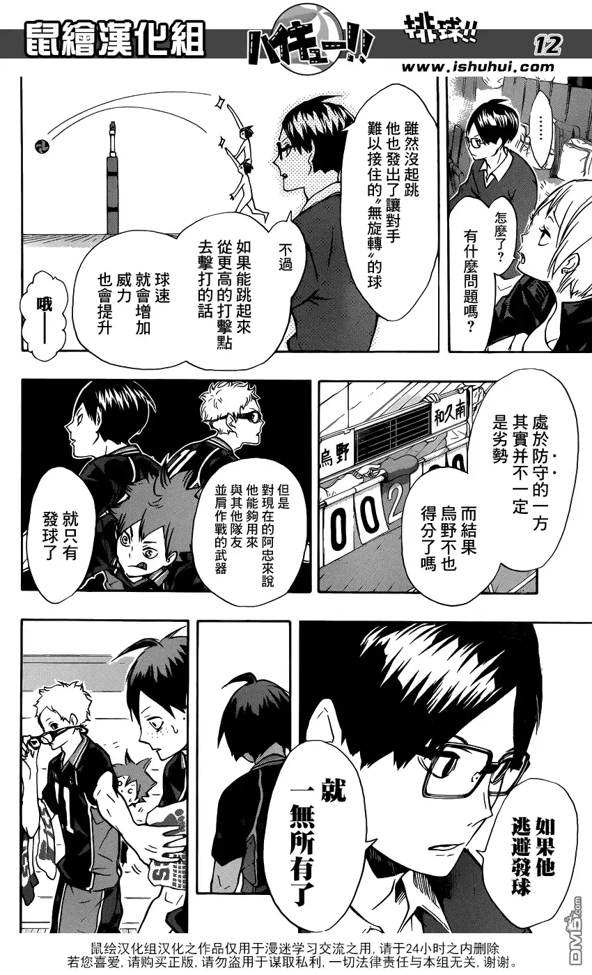 《排球》第120话 毫无毅力之人的战斗·2 第12页