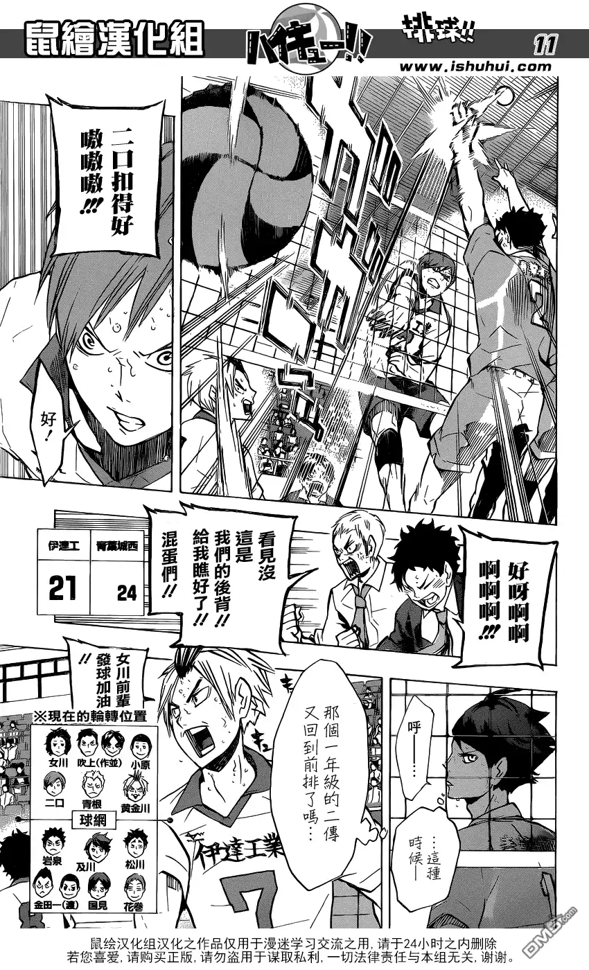 《排球》第127话 金之婴儿 第11页