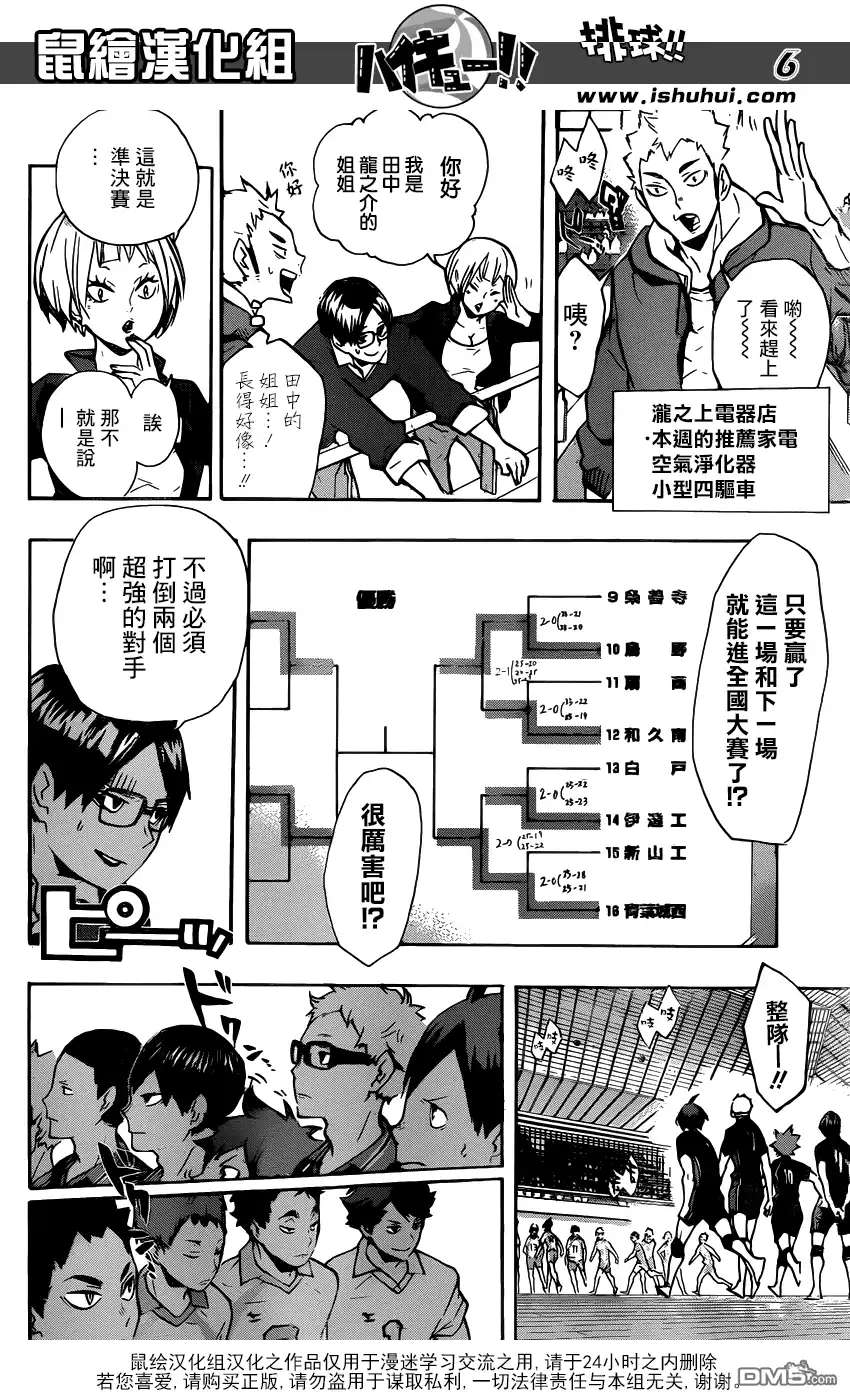 《排球》第129话 新生.鸟野 第6页