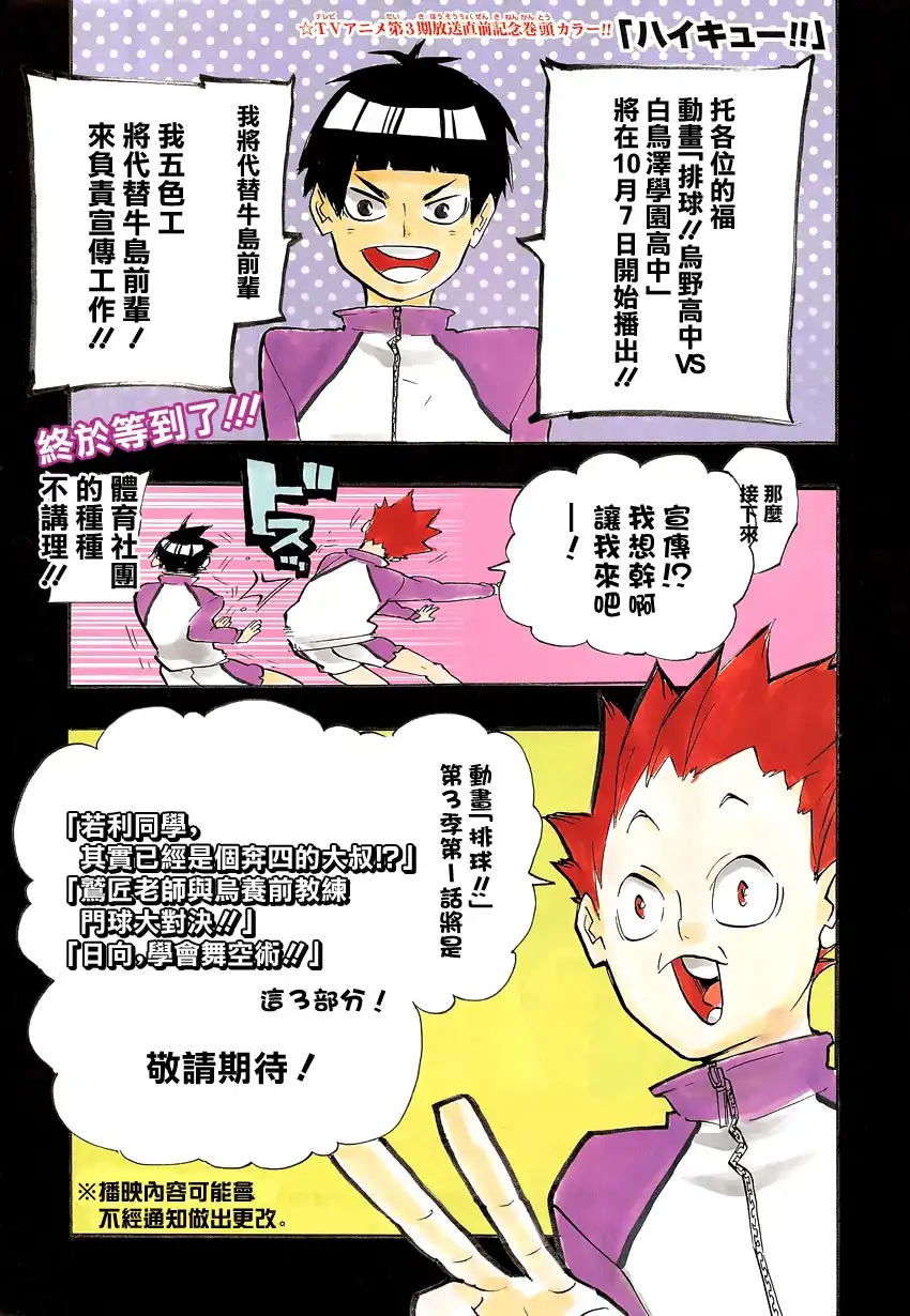 《排球》第224话 归来 第1页