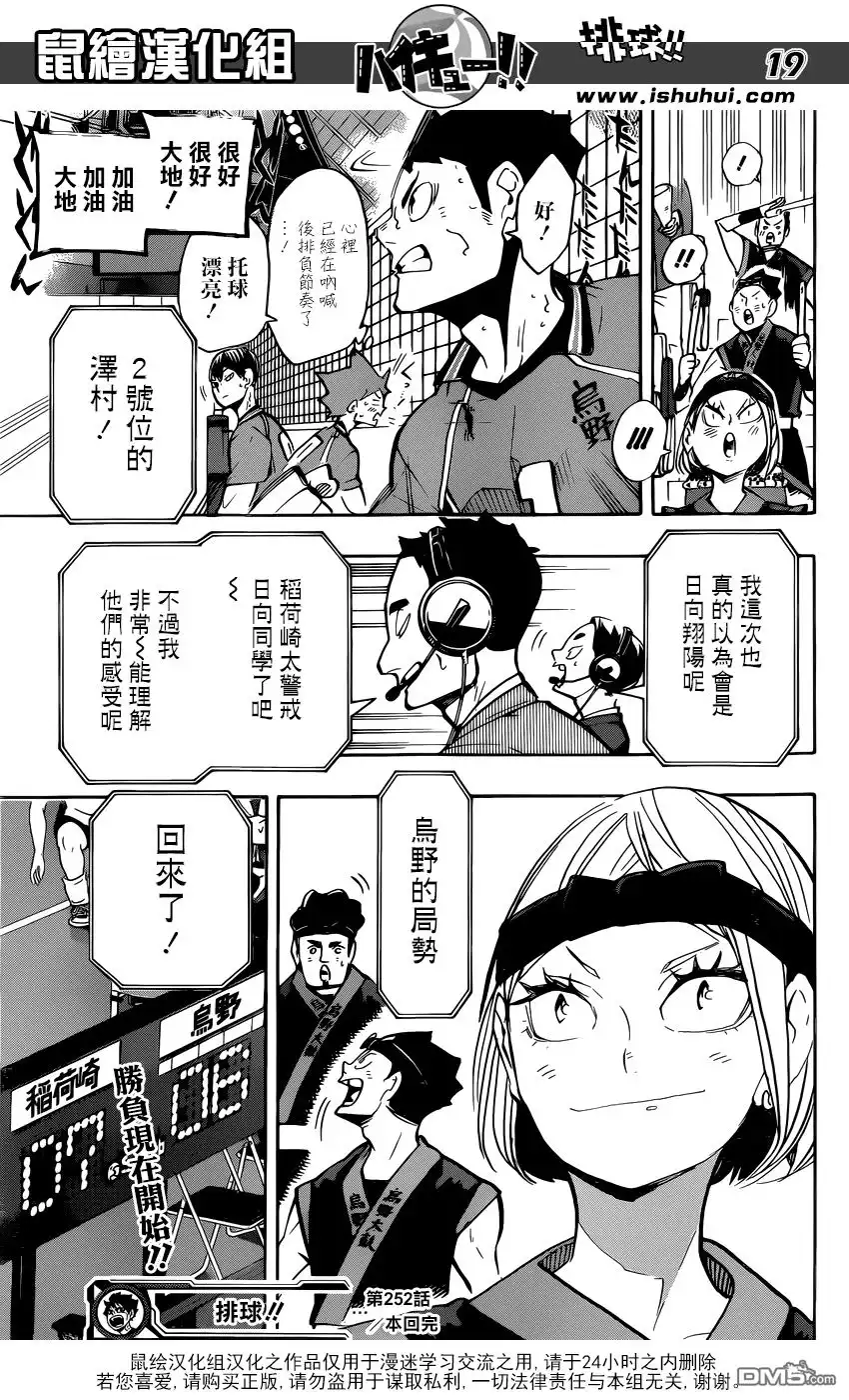 《排球》第252话 后盾 第19页