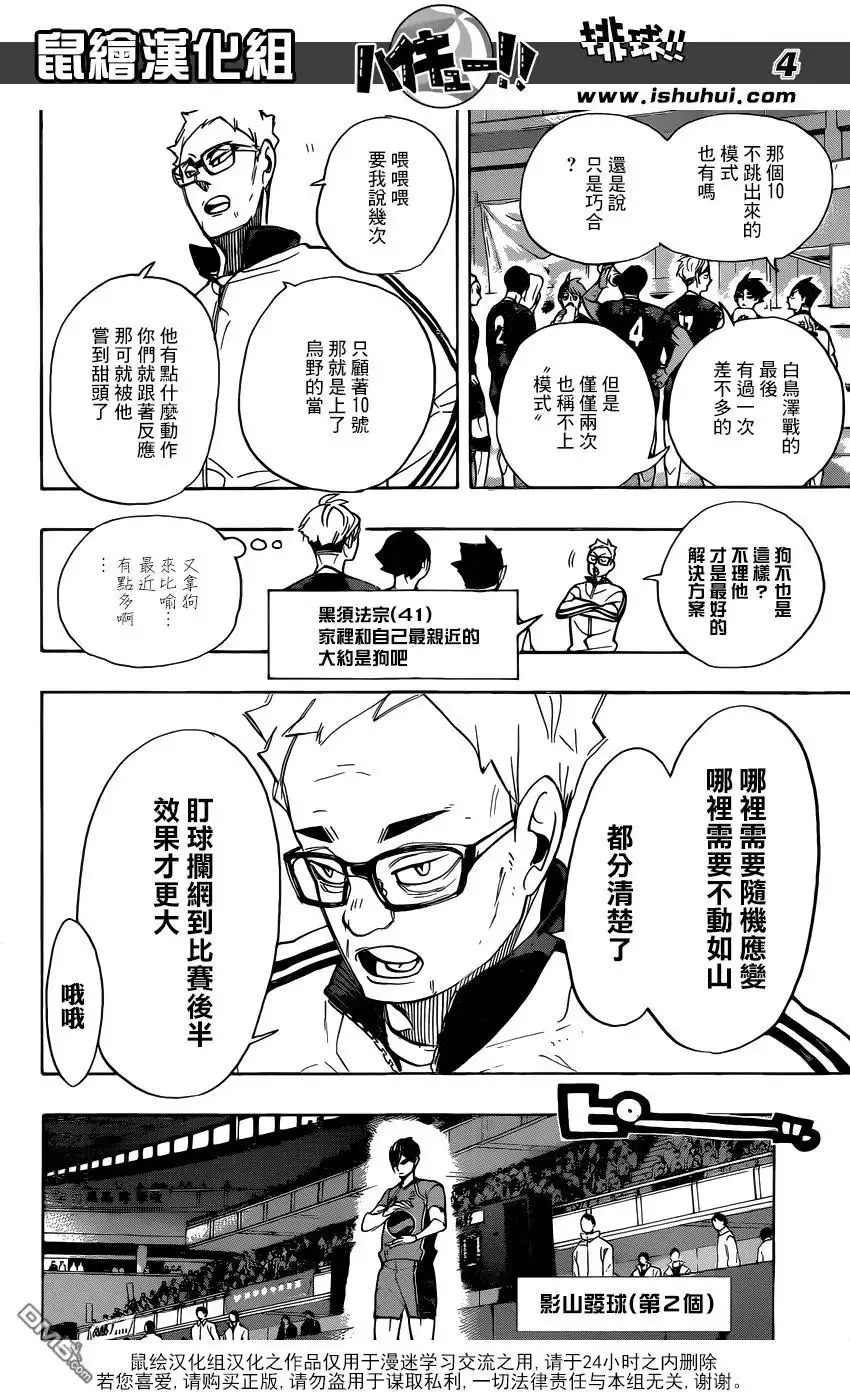 《排球》第259话 加油加油—呯—呯 第4页