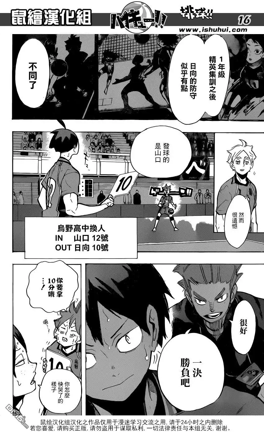 《排球》第259话 加油加油—呯—呯 第16页