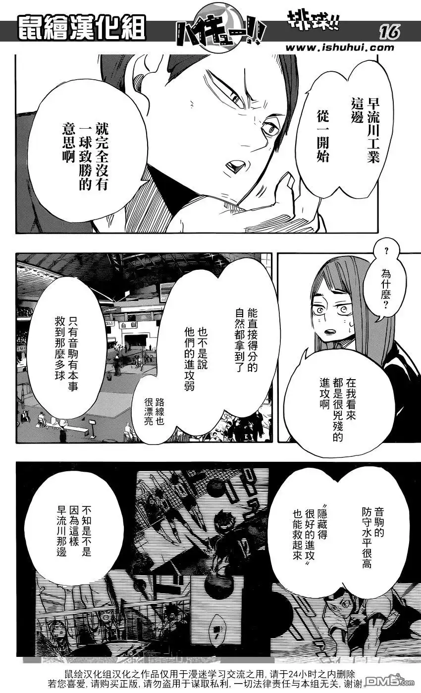 《排球》第265话 与此同时不活泼的猫 第16页