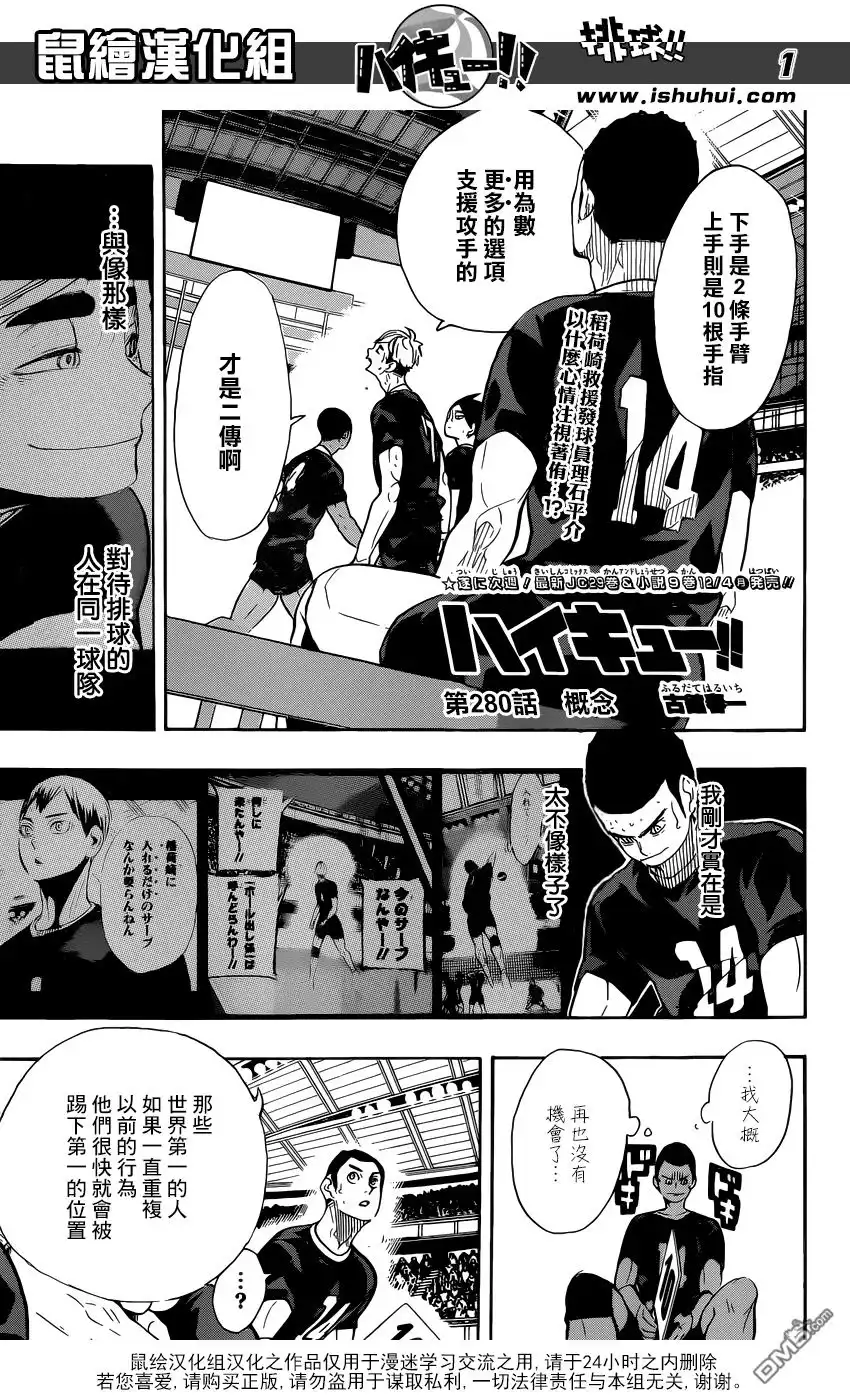 《排球》第280话 概念 第1页