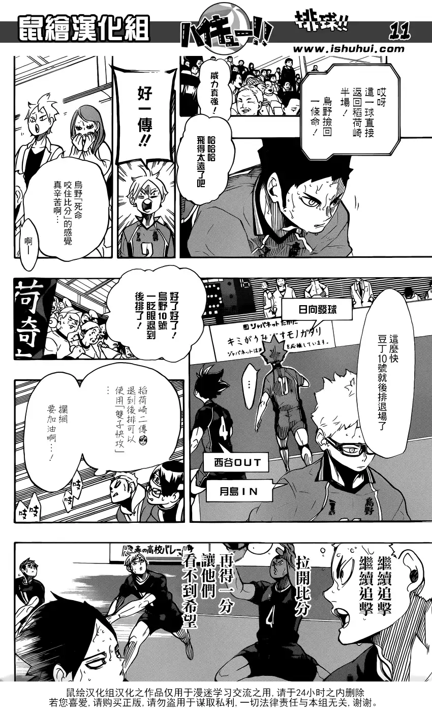 《排球》第281话 楔钉 第11页