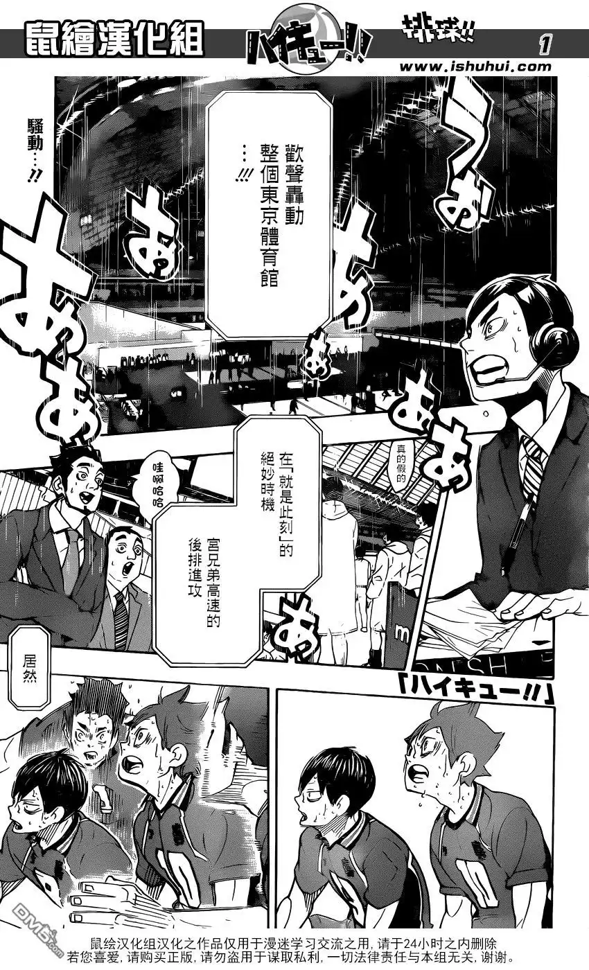《排球》第291话 变化的日子 第1页