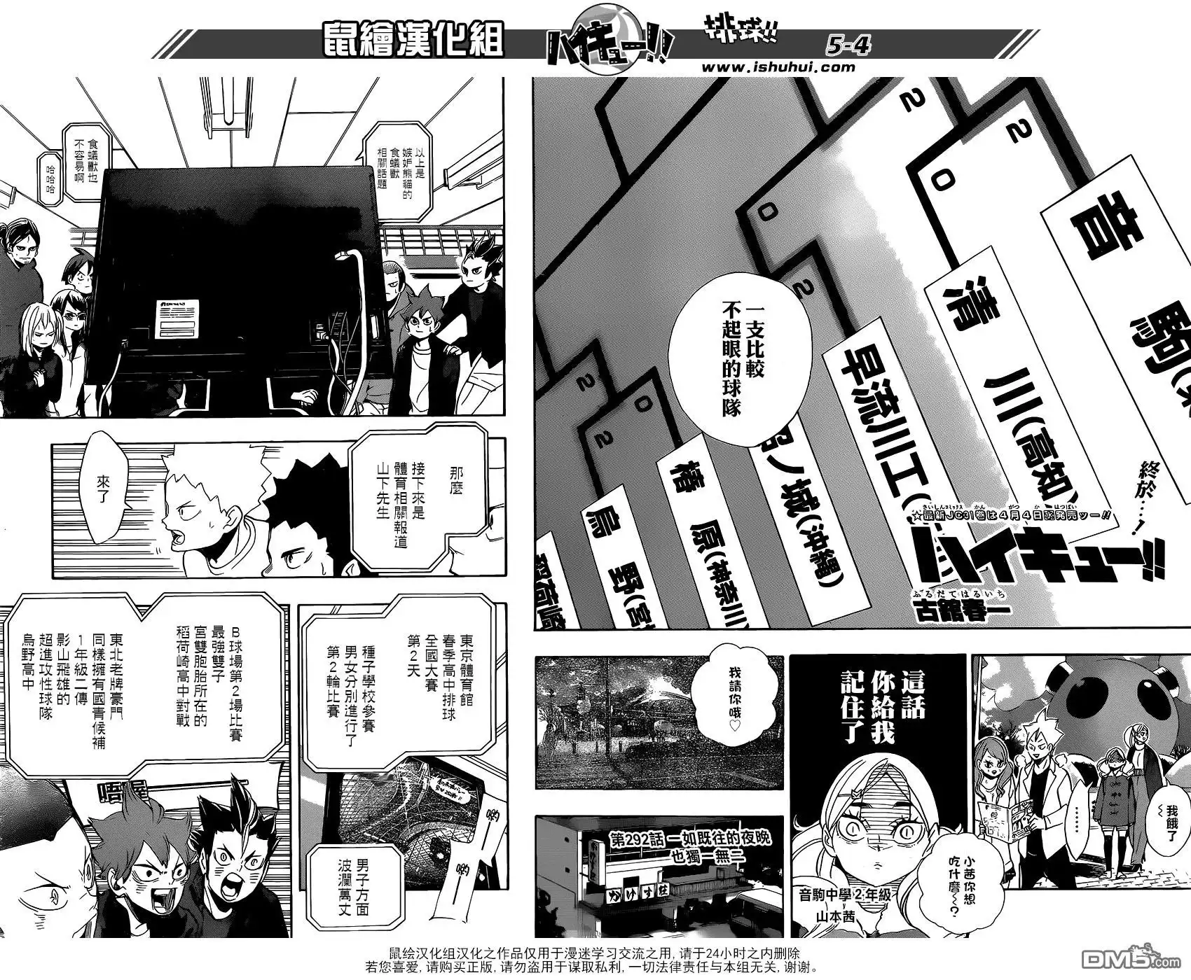 《排球》第292话 一如既往的夜晚也独一无二 第4页