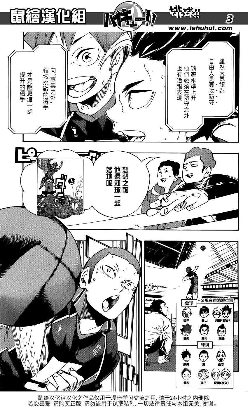 《排球》第296话 同时进行 第3页