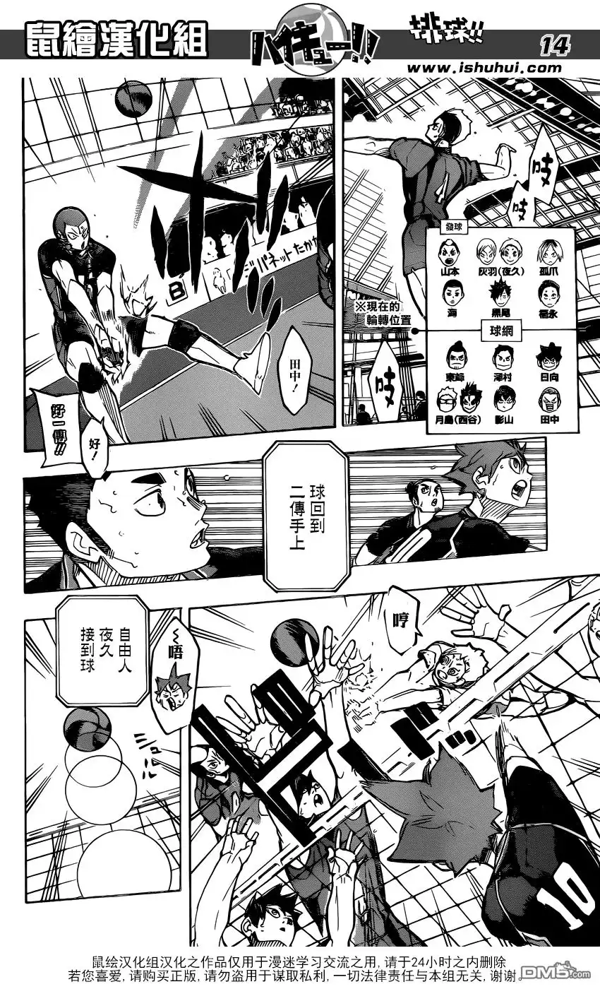 《排球》第302话 猫爪 第14页
