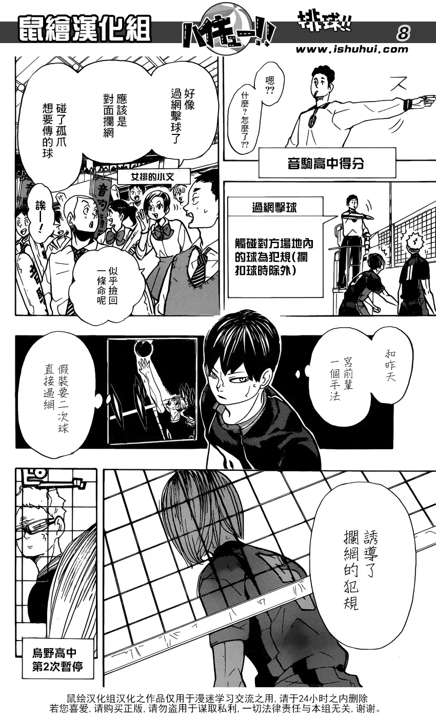 《排球》第304话 得分方式 第8页