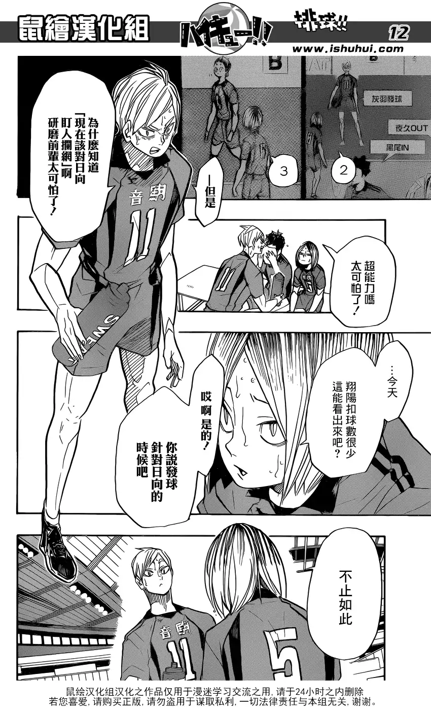 《排球》第310话 鸟笼 第12页